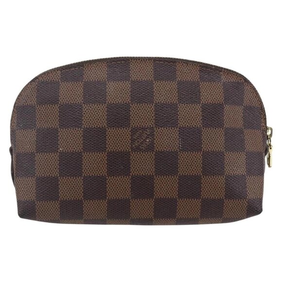 Authentic LOUIS VUITTON Damier Ebene Pochette Cosmetic PM Pouch bst276-121025 - Picture 2 of 16